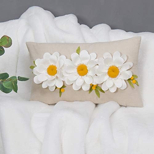Oiseauvoler 3D פרחים זריקת כריות כריות כרית פרחונית דקורטיבית מכסה מארזים כרית כרית לספה מיטת