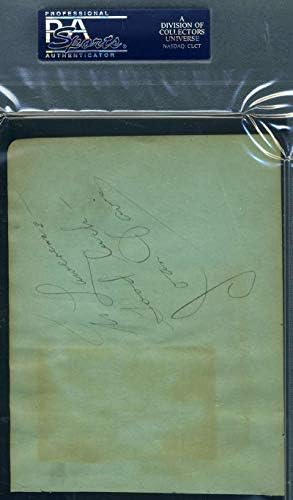 ביל רובינסון ג ' ואן דייוויס חתם על חתימת דף אלבום אותנטי