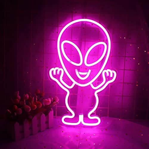 Myaou 20led Alien ניאון אווירה אור אווירה מנורת קשת קשת ניאון חדר סימנים ביתיים מפלגה קיר מנורה קיר USB קישוט