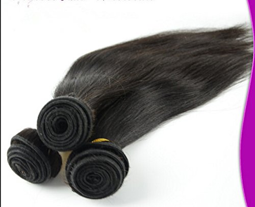 8 א דג 'ון שיער בלתי נראה חלק 4 יח' חבילה בתולה ברזילאי רמי שיער טבעי 3 חבילות ערב מעורב אורך עם