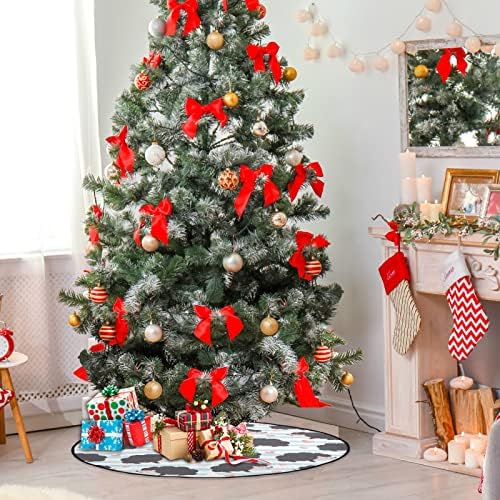 מחצלת עץ חג המולד Visesunny מחצלת קיפוד חמוד עם עץ לב מעמד מחצלת מגן רצפת סופג עץ עץ מחצלת מגש לחג ההודיה