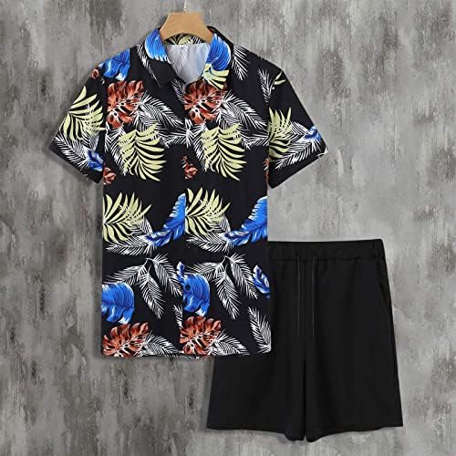 גברים חליפות גברים בכושר רזה גברים קיץ אופנה פנאי הוואי חוף הים חג החוף דיגיטלי 3 הדפסה קצר שרוולים
