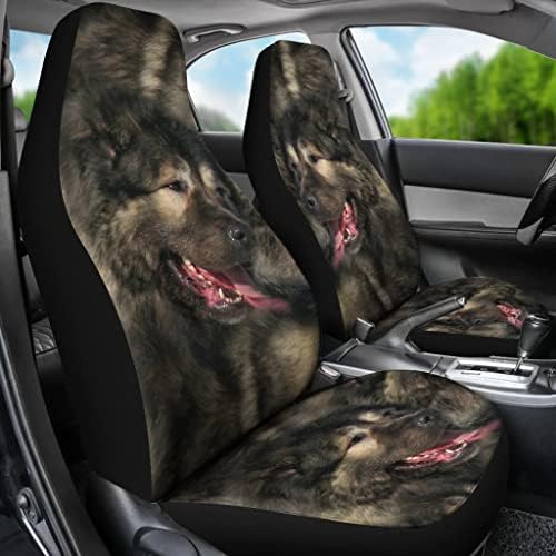 מדהים קווקזי רועה כלב הדפסת רכב מושב מכסה כושר אוניברסלי רכב מושב מכסה - מדהים קווקזי רועה כלב הדפסת רכב מושב מכסה