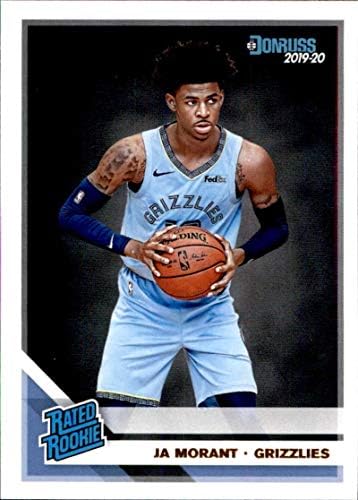 2019-20 דונרוס כדורסל 202 JA Morant Memphis Grizzlies RC דירגת טירון רשמי מסחר ב- NBA על ידי Panini America