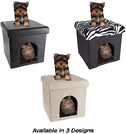 חיות מחמד בית עות ' מאני-מתקפל תכליתי קטן כלב או חתול מיטת קוביית הדום עם כרית למעלה ופנים כרית על ידי יצרנית