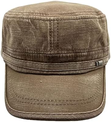 כובע הצבא שטוף כותנה כובעים כובעים כובע צבאי יוניסקס וינטג 'מתכוונן כובעים עליונים שטוחים לנשים גברים בני