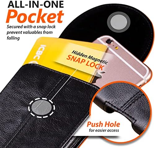 2 חבילות הנגווין עור גדול טלפון סלולרי נרתיקים עם לולאת חגורת חגורה לחגורה לאייפון 14 Pro Max 13 Pro Max 12