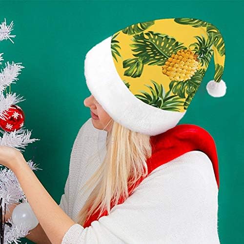 חג המולד סנטה כובע, אננס חג המולד חג כובע למבוגרים, יוניסקס נוחות חג המולד כובעי לשנה חדשה חגיגי תלבושות
