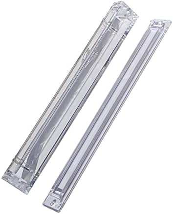 Ohraz Lucite Mezuzah Cover, 15 סמ עמיד אקריליק ברור, עם סיכות גב סגורות סגורות שומרת על גלילה בטוחה, צלול