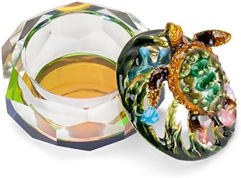 קוטג 'גן קוטג' מזכוכית רב -גבית ממדי תכשיט נוי תכשיט טבעת עגיל עגיל סגנון עתיק וינטג