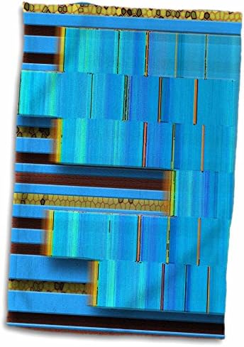 שכבות של כחול על זהב ויטראז 'מהווה עיצוב מגניב - מגבות