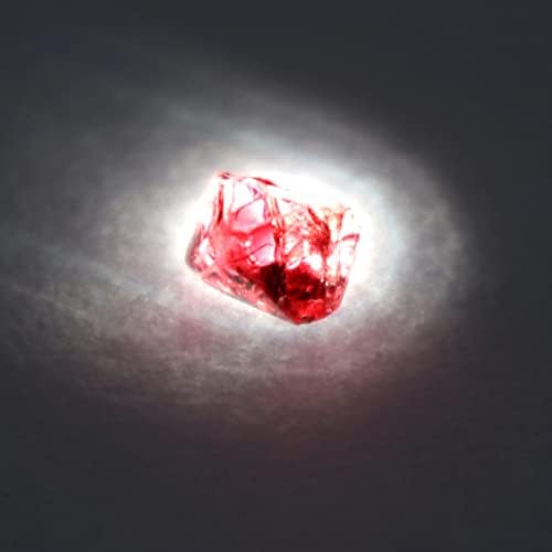 Gemhub קטן גולמי אדום מחוספס ספינל ריפוי טבעי קריסטל 2.95 סמק. Loosestone