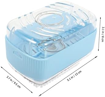 קופסת Veemoon רולר קופסת סבון כלים ביתיים מקצף סבון סבון סבון סבון ניקוז קופסא כחול-שמיים נטול ידיים