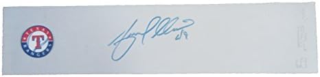 יובאני גאלארדו חתימה טקסס ריינג'רס לוגו גומי עם הוכחה, תמונה של חתימת יובאני עבורנו, טקסס ריינג'רס, מילווקי