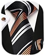 גברים של עניבות פס עניבת כיס כיכר סט קלאסי פורמליות ארוג עניבות ממחטה חפתים חתונה