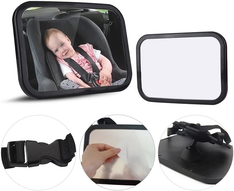 מראה מראה מכונית מראה 360 מעלות מכונית מתכווננת מושב אחורי אחורי פנים מול משענת ראש הר ראש ילדים תינוקות