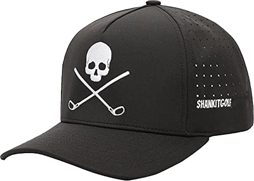 גולף גולגולת ועצמות מוצלבות גולף כובע מתכוונן גולגולת כיף מצחיק גולף כובע גברים שחור אפור לבן