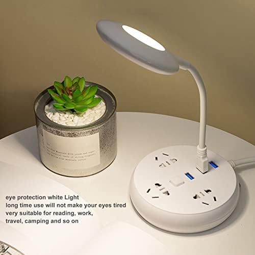 PLPLAAOO USB אור קריאה אור, אור LED USB, אור ספר לקריאה במיטה, תקע ומשחק הגנה על עיניים אור לבן,