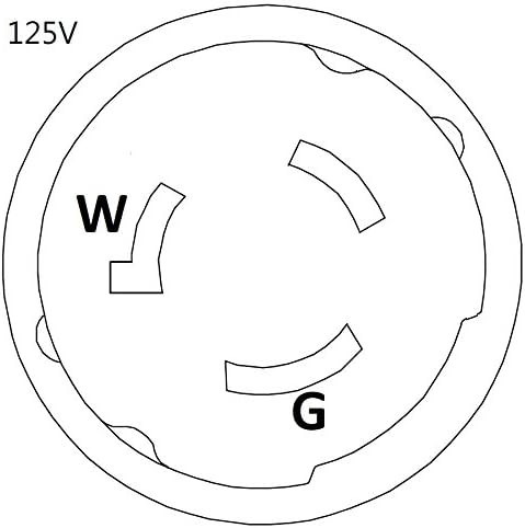 ParkWorld Marine/Generator 3-Hunce 50a 50a 125V NEMA SS1-50 כבל הרחבה, Shore Power 50 אמפר SS1-50p ל- SS1-50R