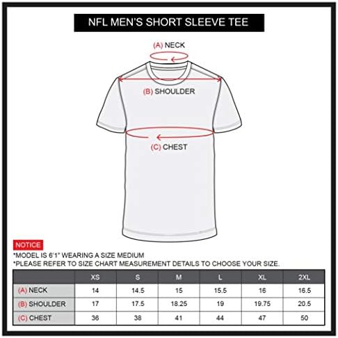 משחק Ultra NFL Mens Mens Short Shorle חולצת טריקו