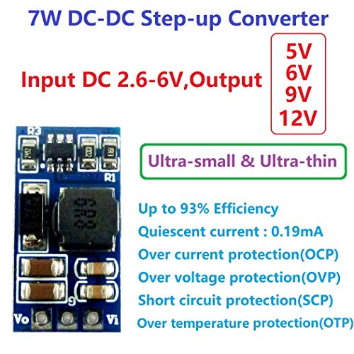 Eletechsup 7W מיני 2.6-6V עד 5V DC DC Boost Boost Step-Up Boar