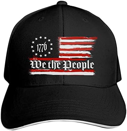 את אנשים 1776 בציר ארהב דגל בייסבול כובע מתכוונן כריך כובע אבא כובע