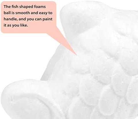 צורות קצף של דידיסאון צורות קצף 8 יחידות קצף כדורי דג זהב מלאכות לא צבועות מלאכות דגים קצף דגים דגמי קצף בעלי