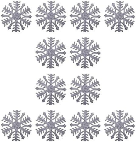 טנדיקוקו 12 יחידות חג המולד כוס מחצלות הרגיש פתית שלג צורת ביתי תחתיות כוס רפידות