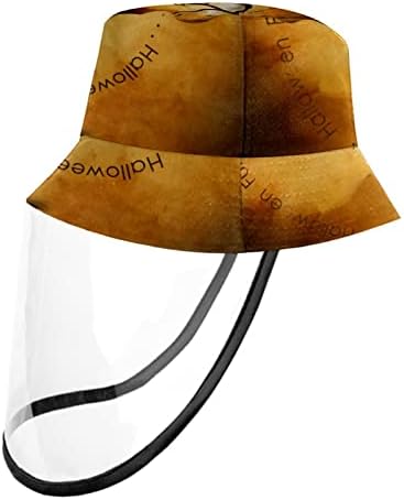 כובע מגן למבוגרים עם מגן פנים, כובע דייג כובע אנטי שמש, סניף ליל ליל כל הקדושים בו