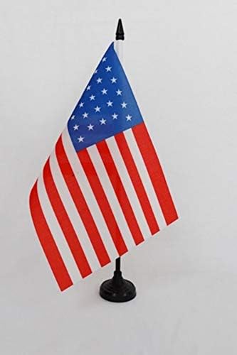 דגל AZ ארצות הברית 1858-1859 32 כוכבים דגל שולחן 5 '' x 8 '' - ארהב - דגל שולחן היסטורי אמריקאי