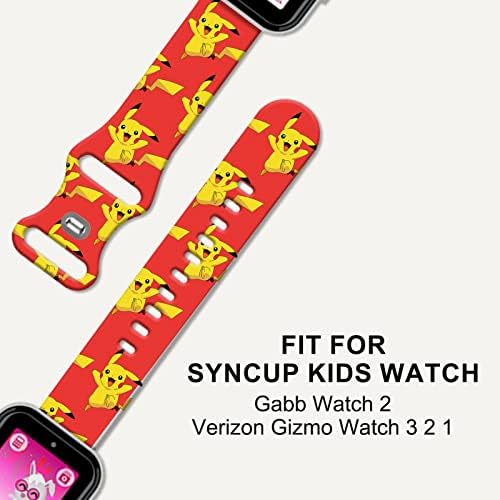 להקות מצוירות חמודות תואמות להקת Syncup Kids Watch, להקות שעונים של GABB, Gizmo Watch 3/2/1 החלפת