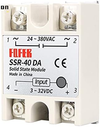 Belof 1PCS SSR-40DA 10DA 25DA 40DA 50DA 60DA 70DA 80DA 100DA מודול ממסר מצב מוצק 3-32V DC קלט