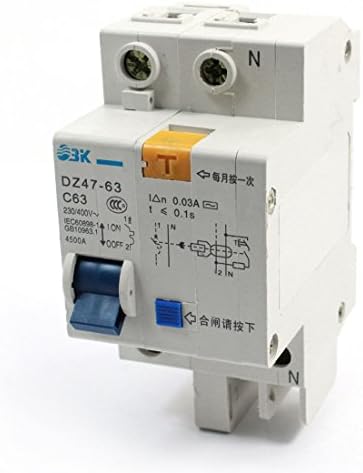 AEXIT AC 230V/400V חלוקה חשמל 63A הגנה על עומס יתר על עומס יתר ELCB דליפת כדור הארץ מפסק
