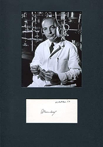 ארתור קורנברג חתימת פרס נובל לרפואה 1959, קלף חתום מותקן