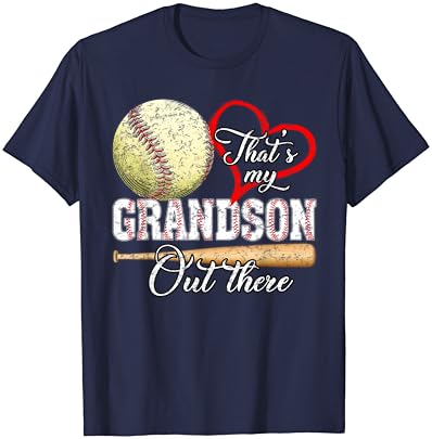 זה הנכד שלי שם בחולצת טריקו של יום האם בייסבול סבתא
