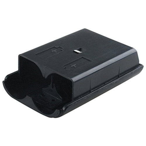 Theo & Cleo 2 Pk שחור בקר אלחוטי מכסה מעטפת סוללה של מכסה עבור Microsoft Xbox 360