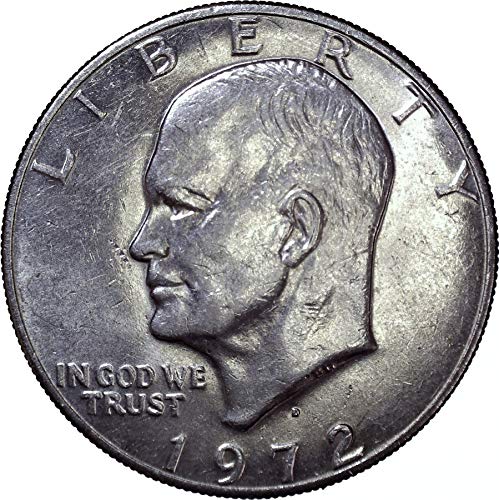 1972 D eisenhower ike דולר 1 $ מבריק לא מחולק