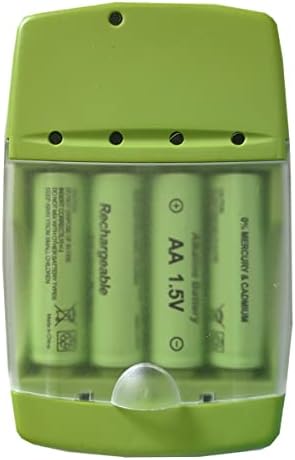 yxzheng 4pcs 1.5V AA סוללות טעינה אלקלין עם מטען סוללות USB