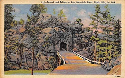 מנהרה וגשר ברזל הר כביש שחור גבעות, דרום דקוטה SD גלויות