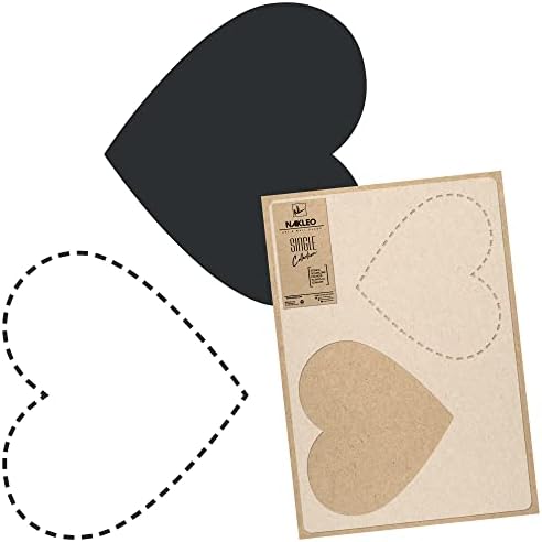 סטנסיל קיר מפלסטיק לשימוש חוזר-59 על 95 ס מ / 23 על 37 - יום האהבה עם לב מנוקד-ציור דפוס טפט