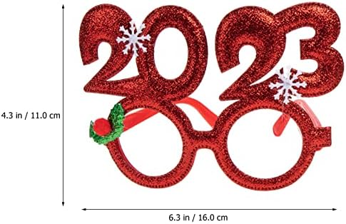 נוליטוי 4 יחידות שנה טובה משקפיים למסיבה משקפיים מעדיפים אבזרי צילום משקפיים מפוארים לשנת 2023 קישוטים למסיבות