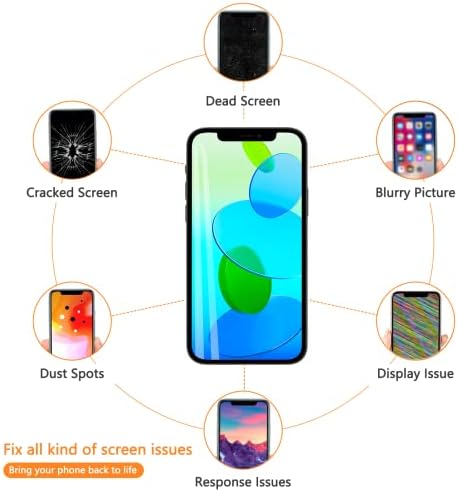 עבור החלפת מסך אייפון 5.8 אינץ', תצוגת דיגיטייזר קדמית של מובקיטפ לאייפון 10 / איקס עם מגע 3