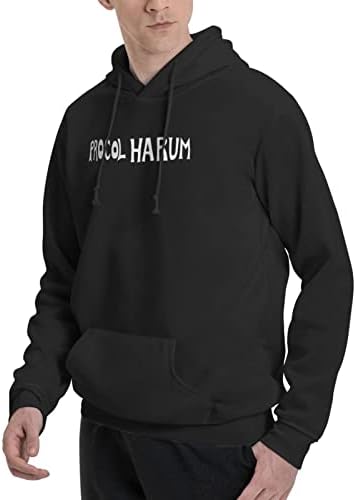 Julemy Procol Harum Logo Hoodie Hoodie של איש סווטשירט סווטשירט סוודר קפוצ'ון עם כיסים