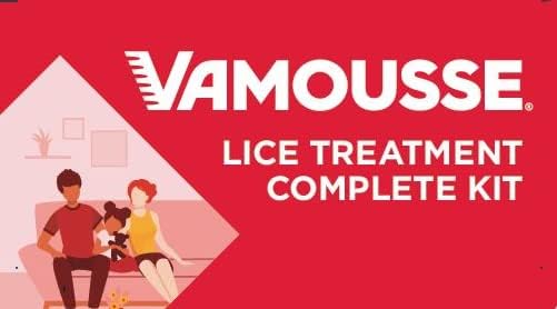 ערכה מלאה לטיפול בכינים של Vamousse - כוללת מוס לטיפול בכינים, שמפו כינים יומי ופלדה, הורג כינים וביצים