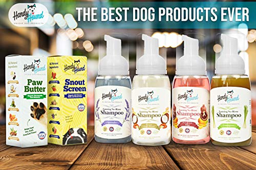 מנגו רימון כלב שימושי שמפו יבש לכלבים מקציף טבעי לעור רגיש-מיוצר בגאווה בארצות הברית-שמפו יבש לחיות מחמד ללא