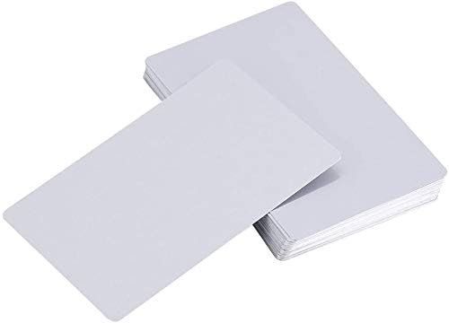 100 חתיכות ריק לבן סובלימציה מתכת שם כרטיס מאוד עבה 0,22 ממ הדפסת עסקים כרטיס שימוש סובלימציה
