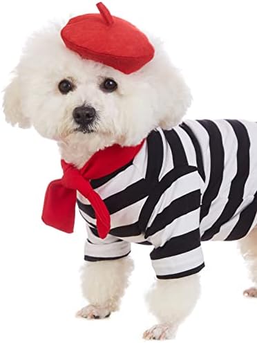תלבושת כלבים של אמן קומור עם כובע מצחיק בגדי חיות מחמד לחולצות כלבים קטנות חולצת טריקו קיץ