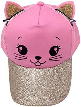 D.O.T ילדים חתול בייסבול כובע בייסבול בנות קיטי חמוד כובע משאית סנאפבק מתכווננת לטיולי נסיעות