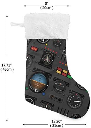 גרבי חג המולד עם בולדוג צבעוני צבעוני רקע גיאומטרי הדפס חג המולד גרביים מתנות קישוטים לעיצוב מסיבות