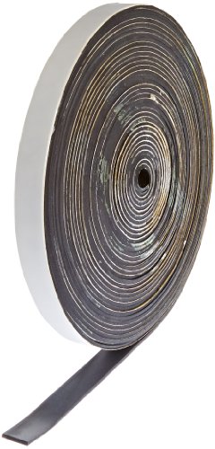 גיליון סטירן-בוטדיאן, מגובה דבק, שחור, 0.062 עבה, רוחב 0.25, אורך 50 רגל